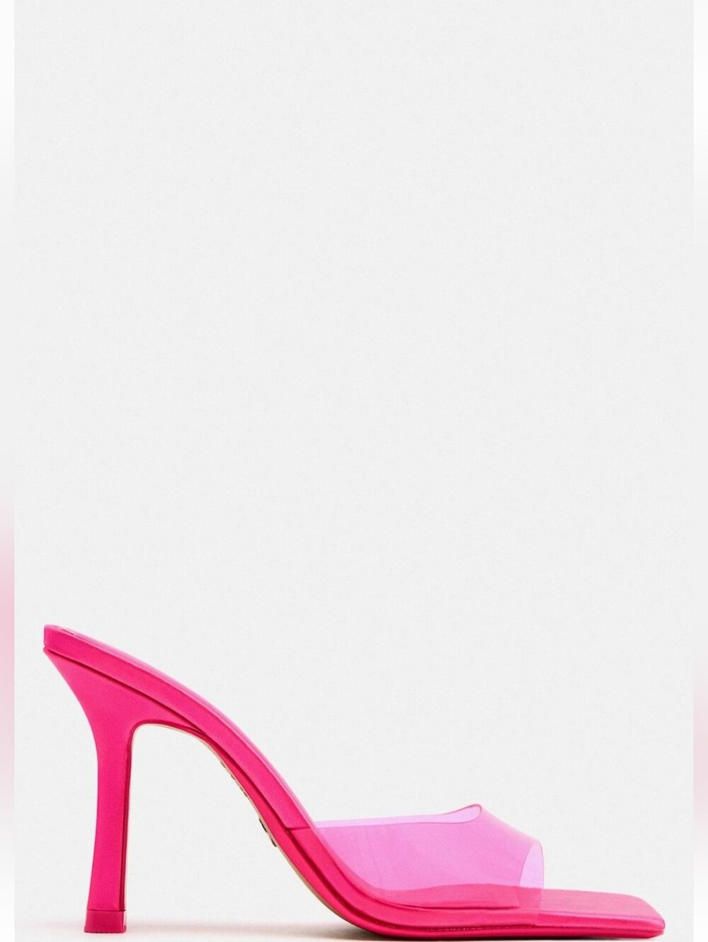 Zara Hot Pink Slide Sandals